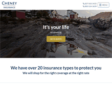 Tablet Screenshot of cheneyinsurance.com